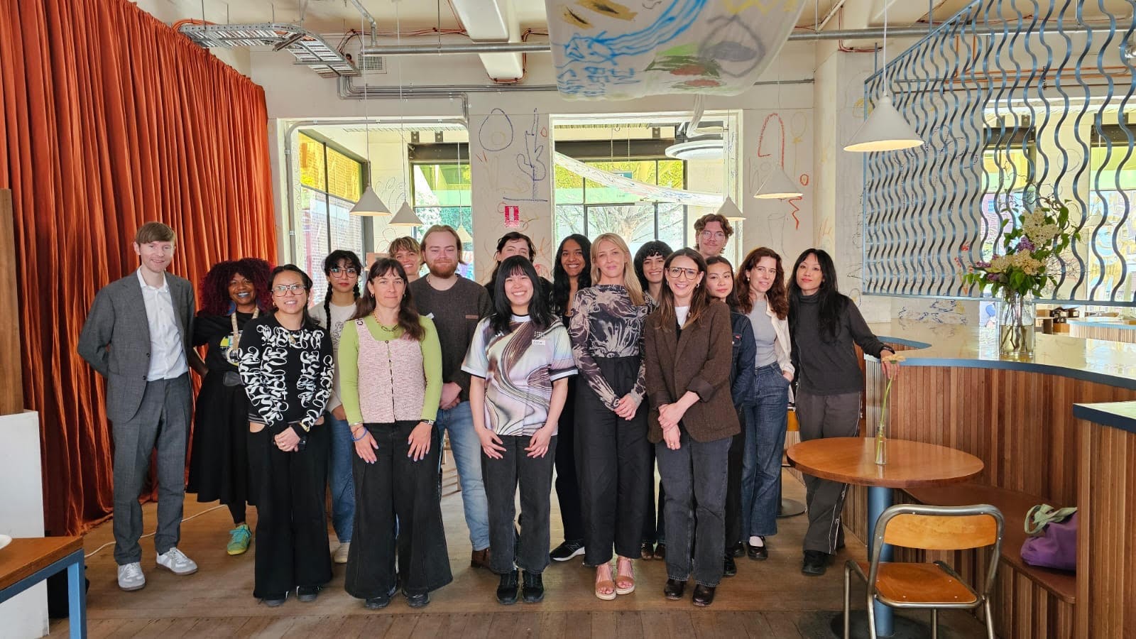 The group from the Art of the Interview workshop with Namila Benson